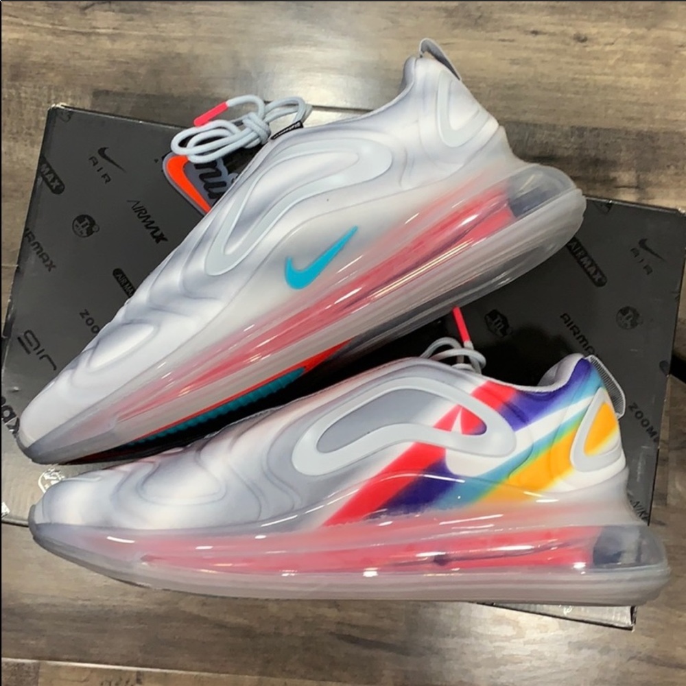 NIKE AIR MAX 720 Wolf Grey/Teal Nebula - Picture 6 of 16